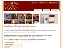 Tablet Screenshot of caringhands.ie