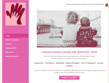 Tablet Screenshot of caringhands.net